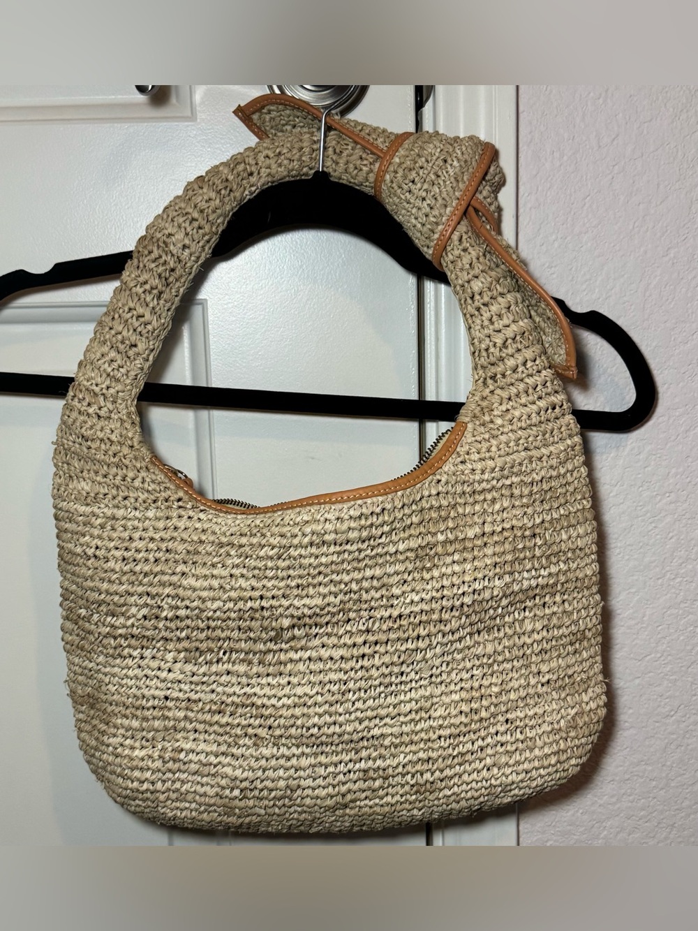 POOLSIDE| The Josie Shoulder Bag in Mixed Natural Raffia| Revolve - Picture 3 of 12